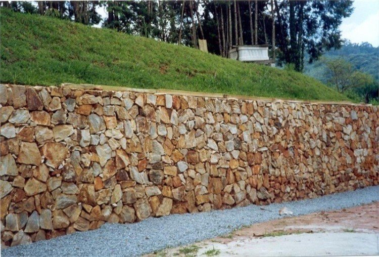 muros com pedras  Fachada muro, Muro, Pedras